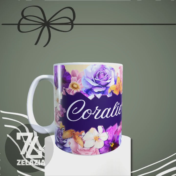 Mug floral Coralie
