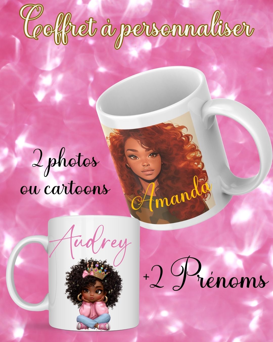 Coffret MUG Duo Photo ou Design