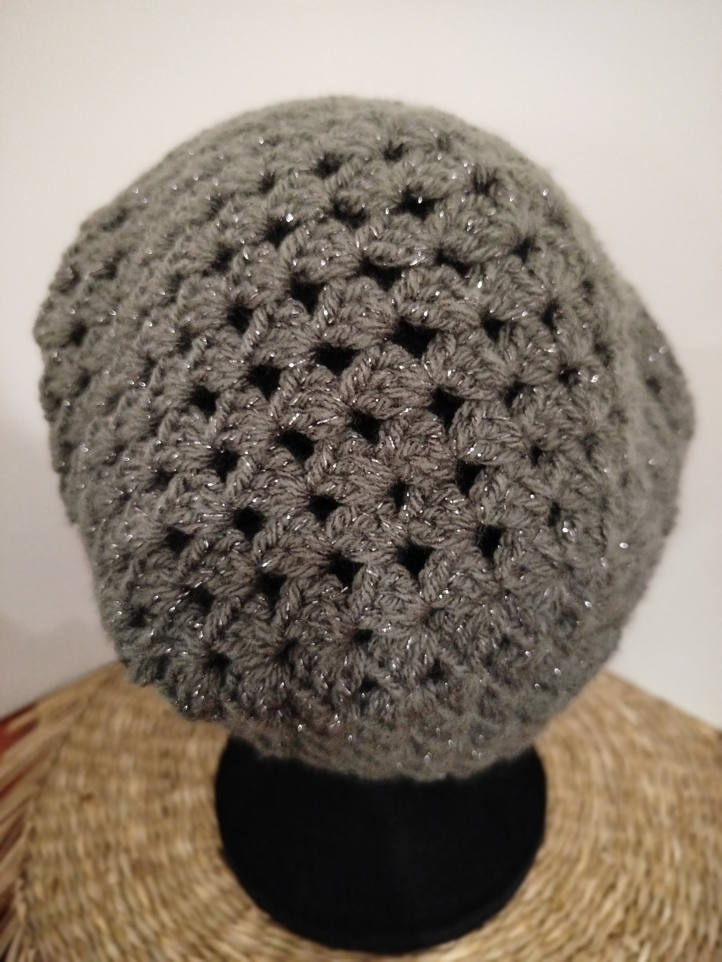 Bonnet Mistinguette Gris métal