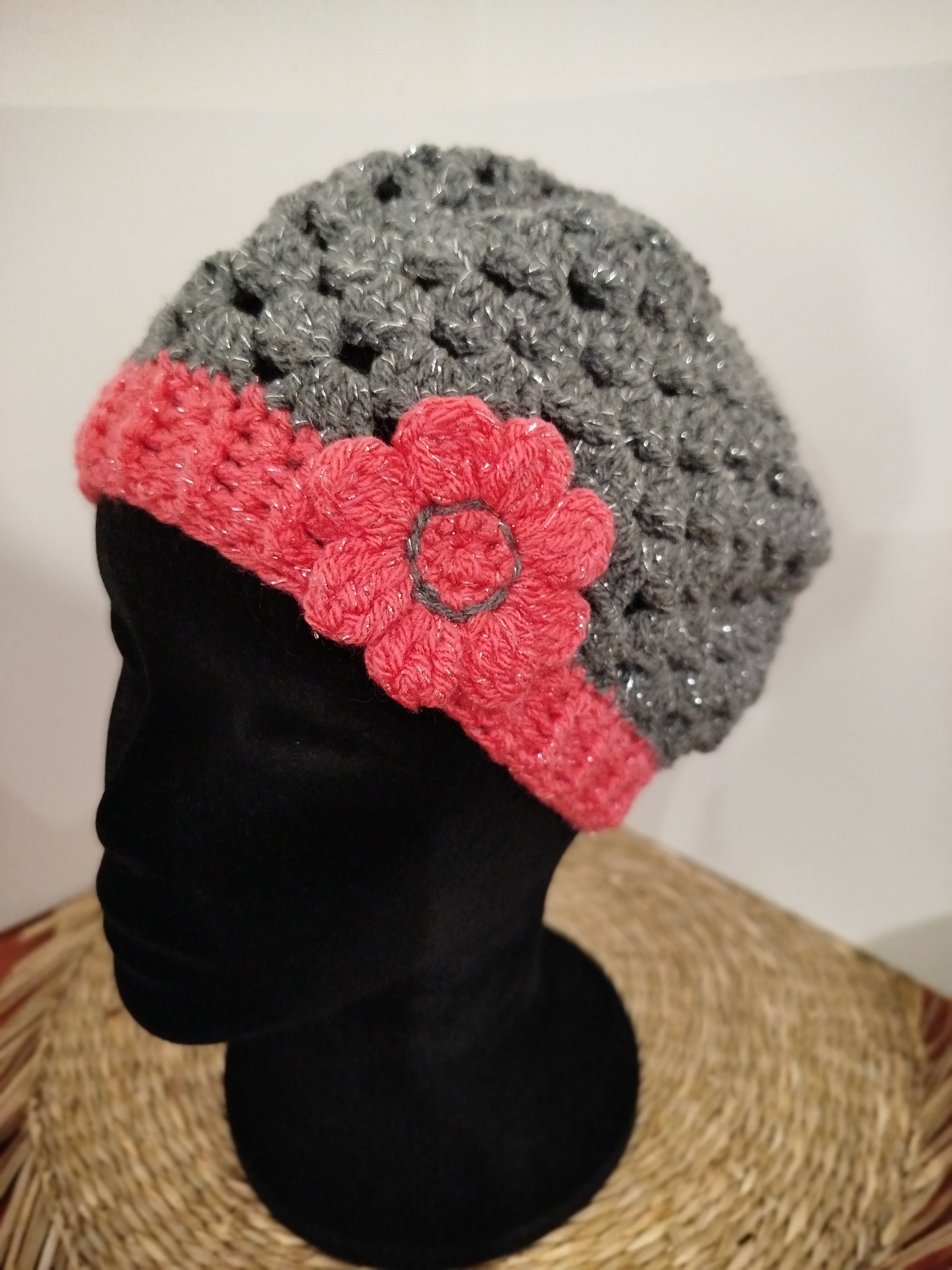 Bonnet Mistinguette Gris Rose