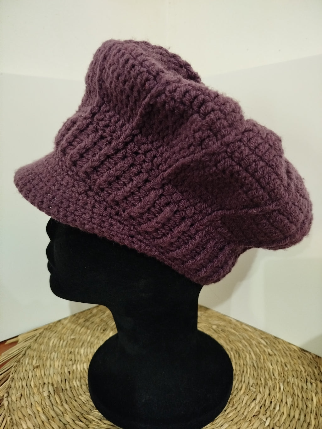 Bonnet Gavroche violet