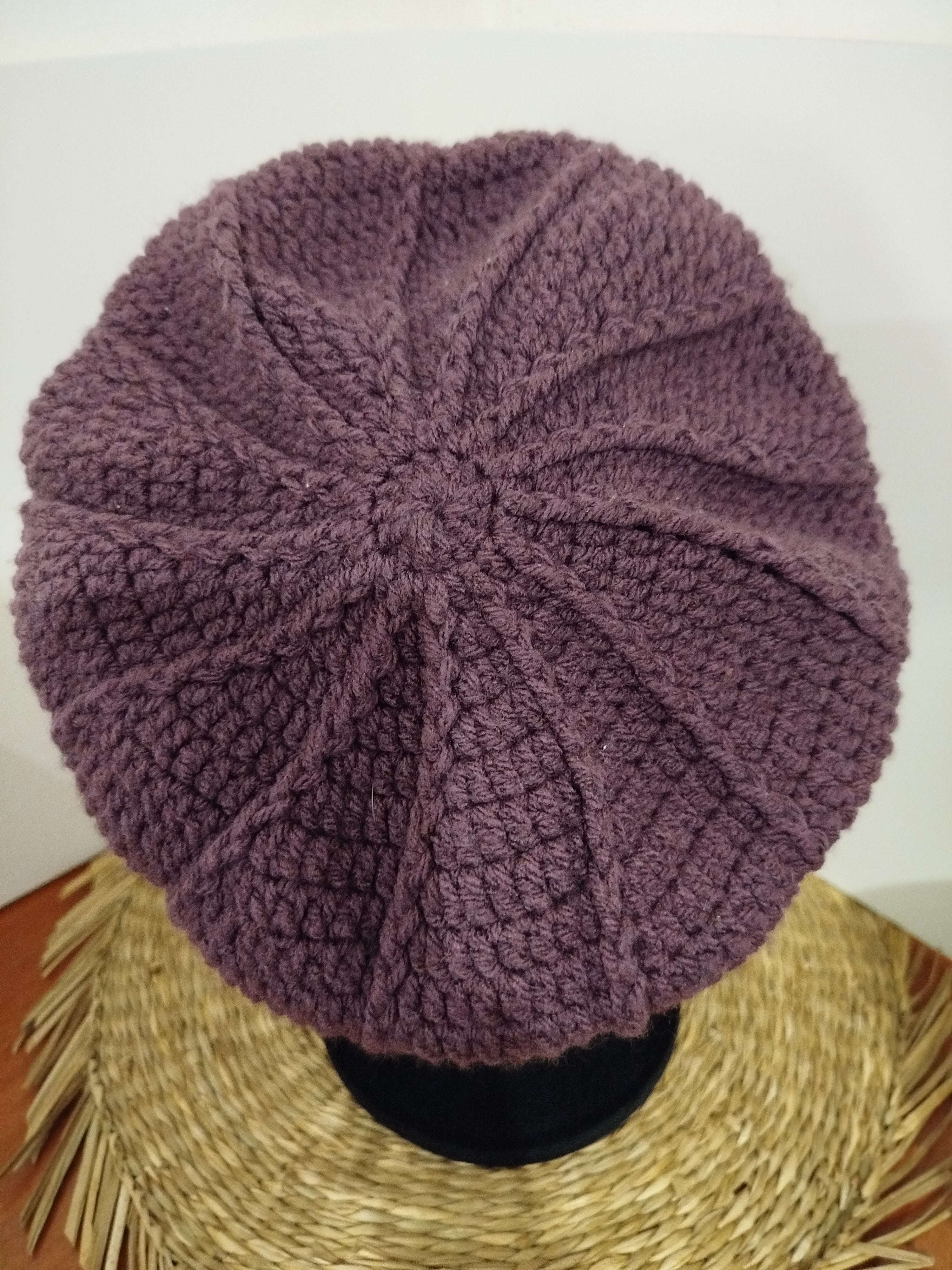 Bonnet Gavroche violet