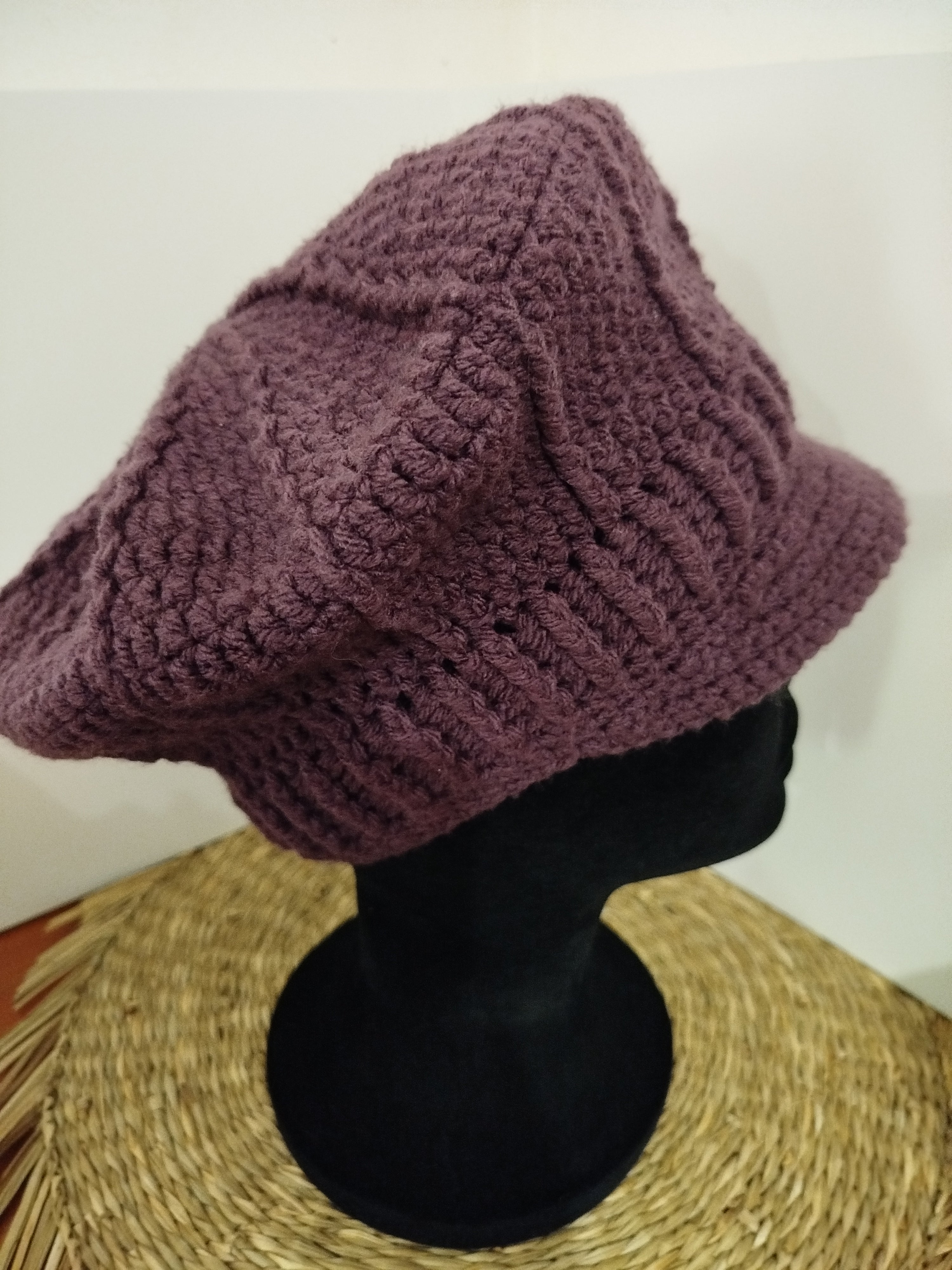 Bonnet Gavroche violet
