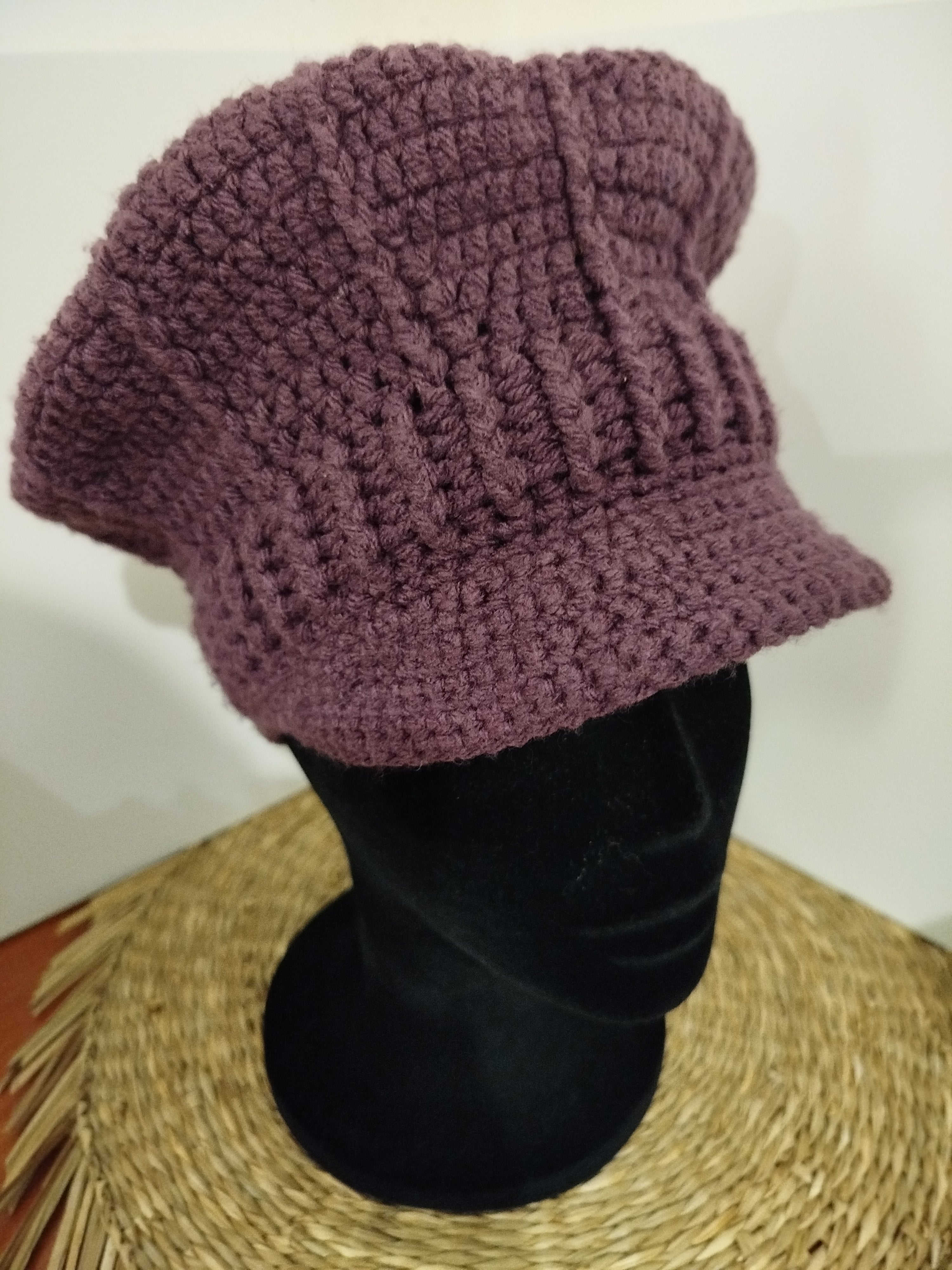 Bonnet Gavroche violet