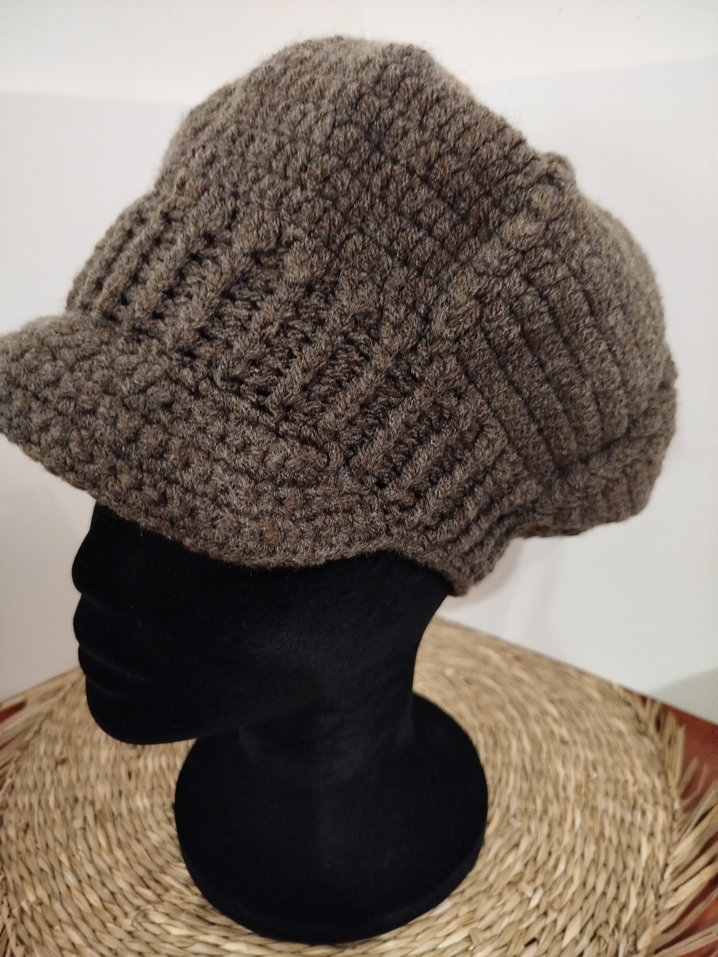 Bonnet Gavroche marron foncé