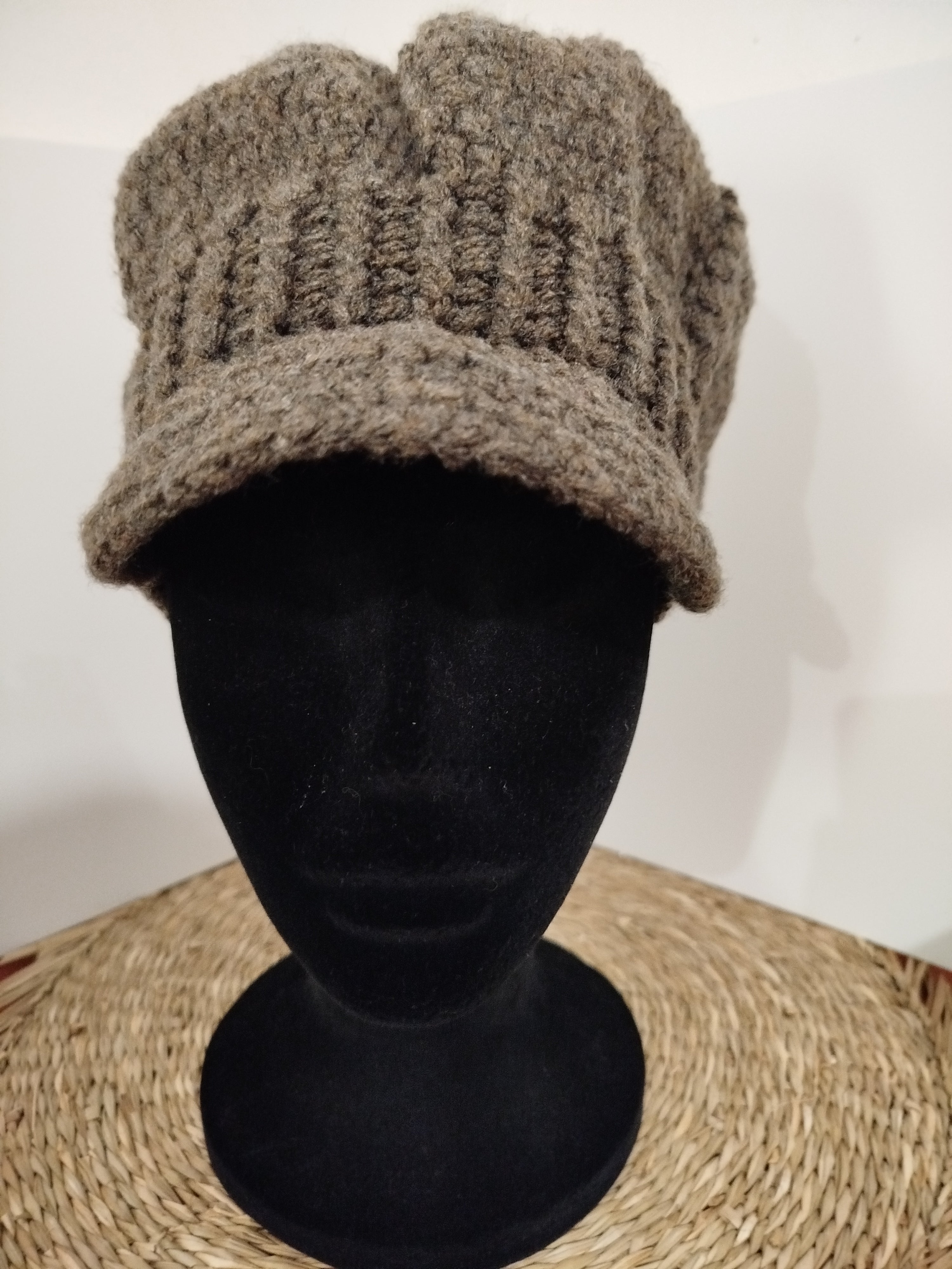 Bonnet Gavroche marron foncé