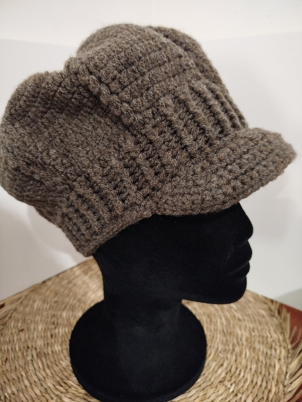 Bonnet Gavroche marron foncé