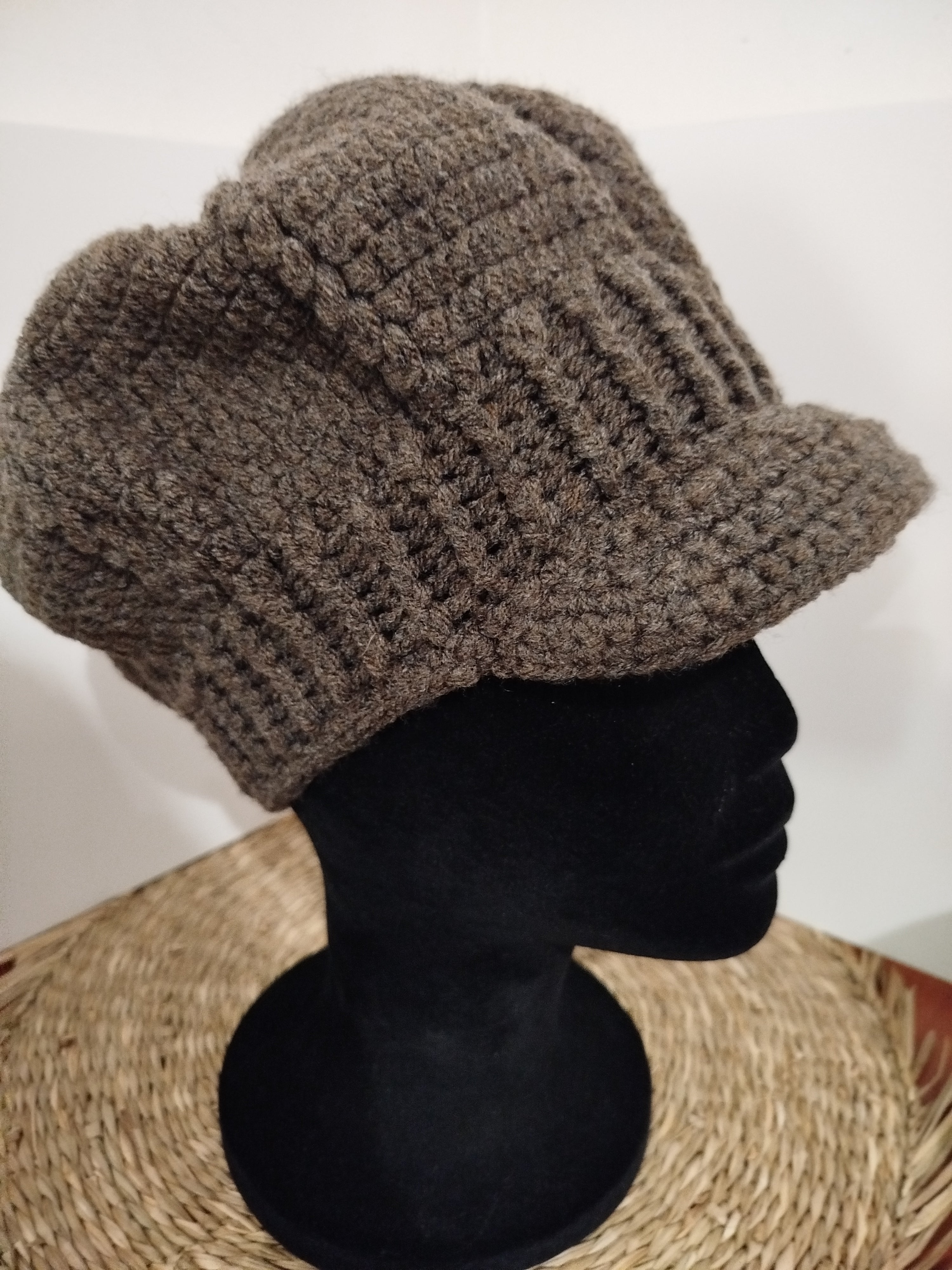 Bonnet Gavroche marron foncé