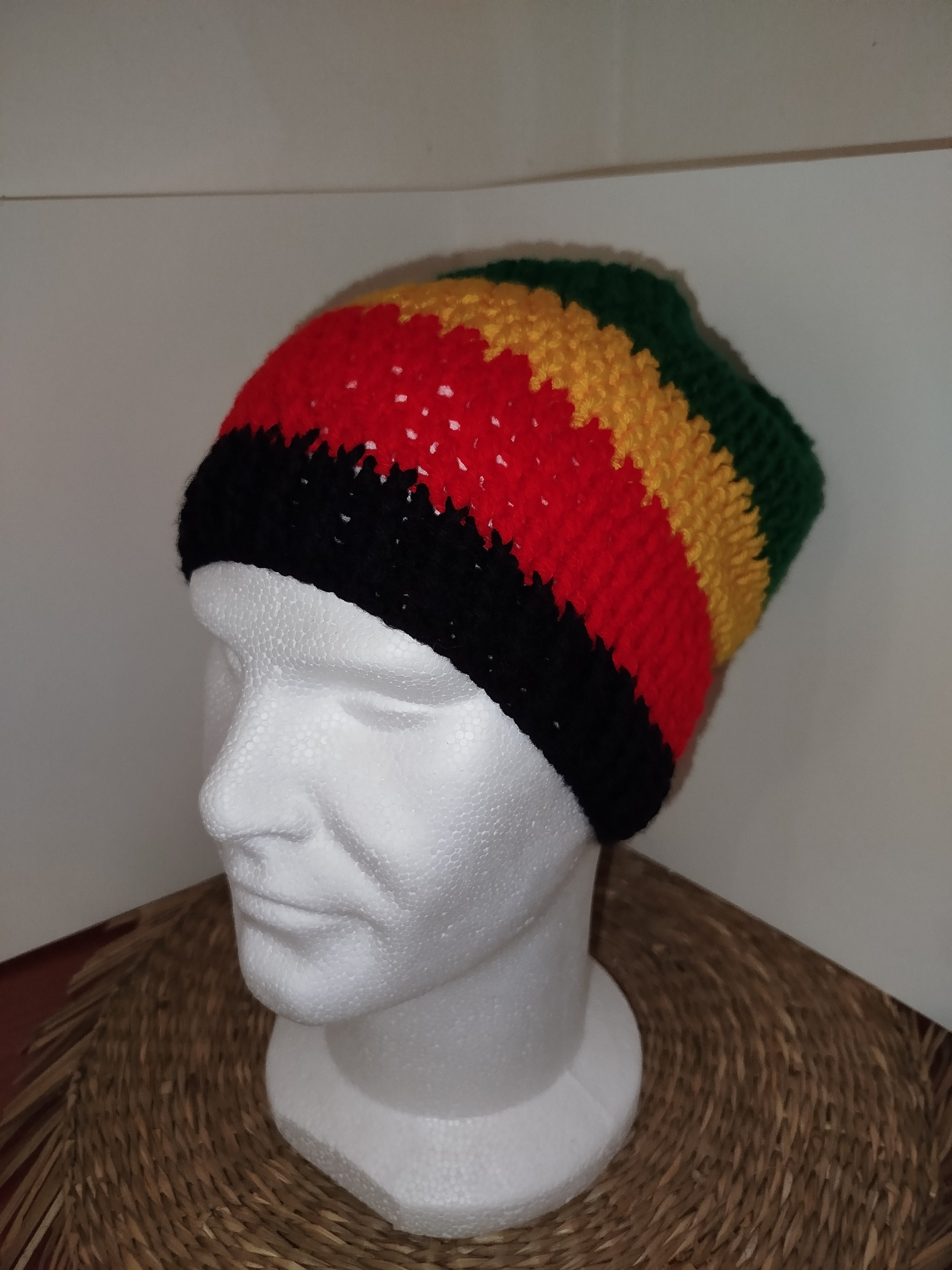 Bonnet crochet rasta