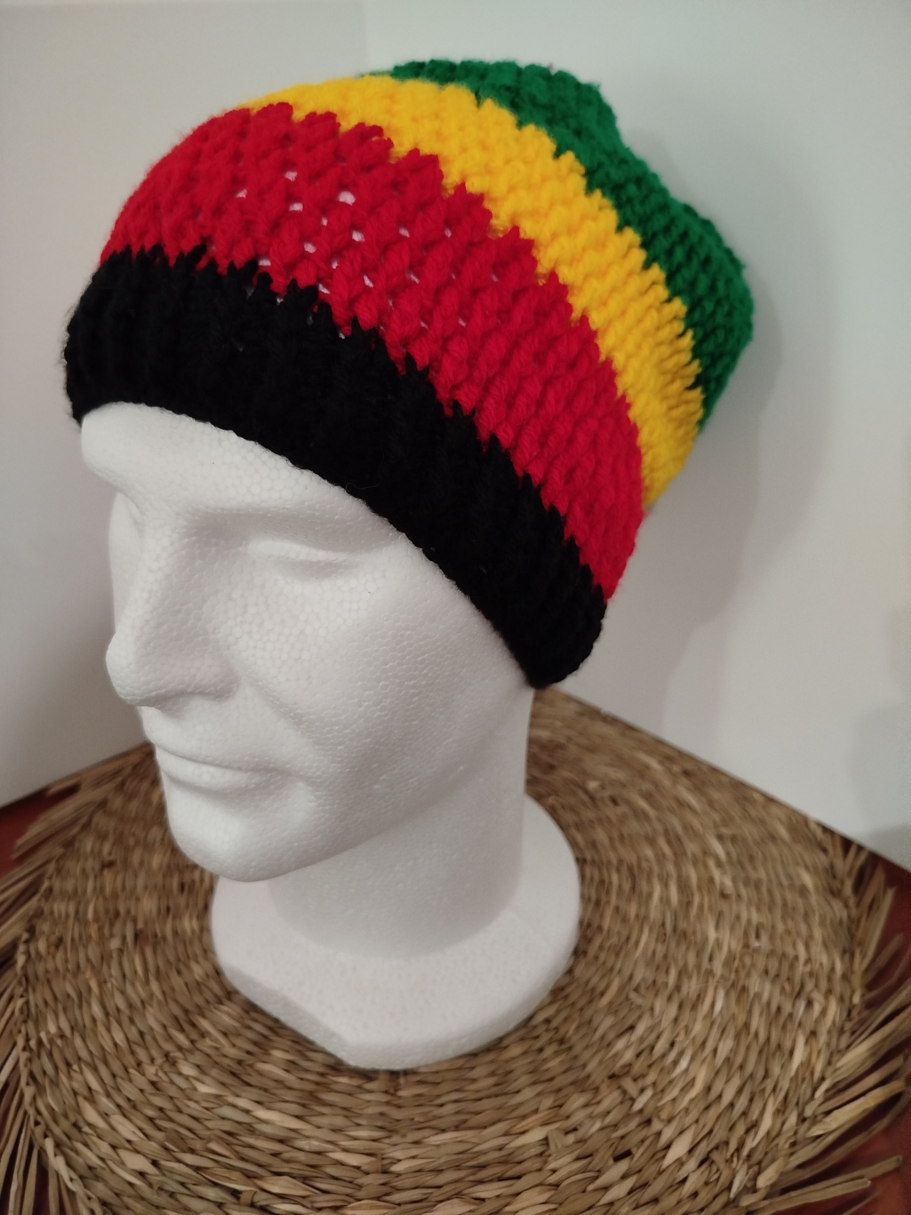 Bonnet crochet rasta