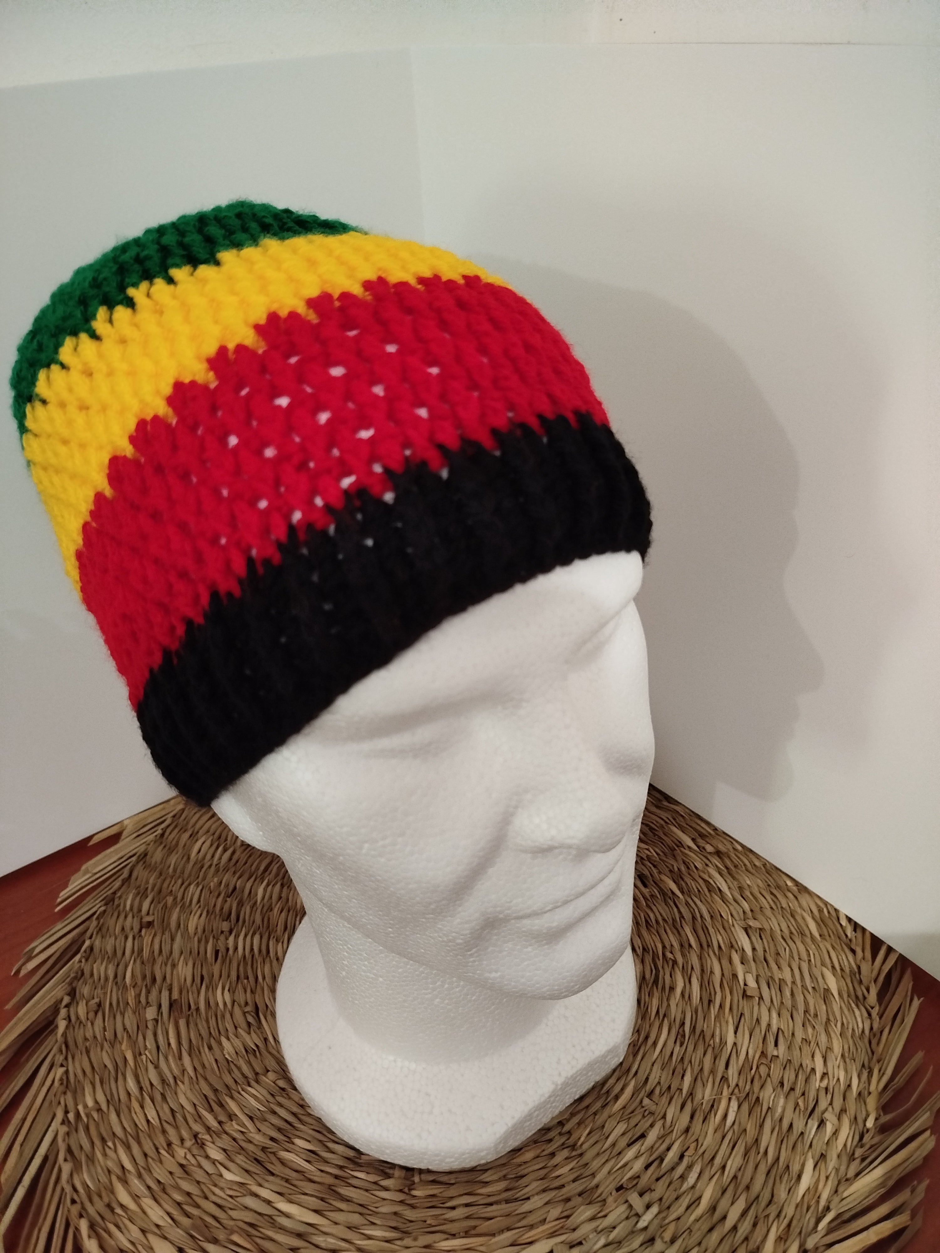 Bonnet crochet rasta