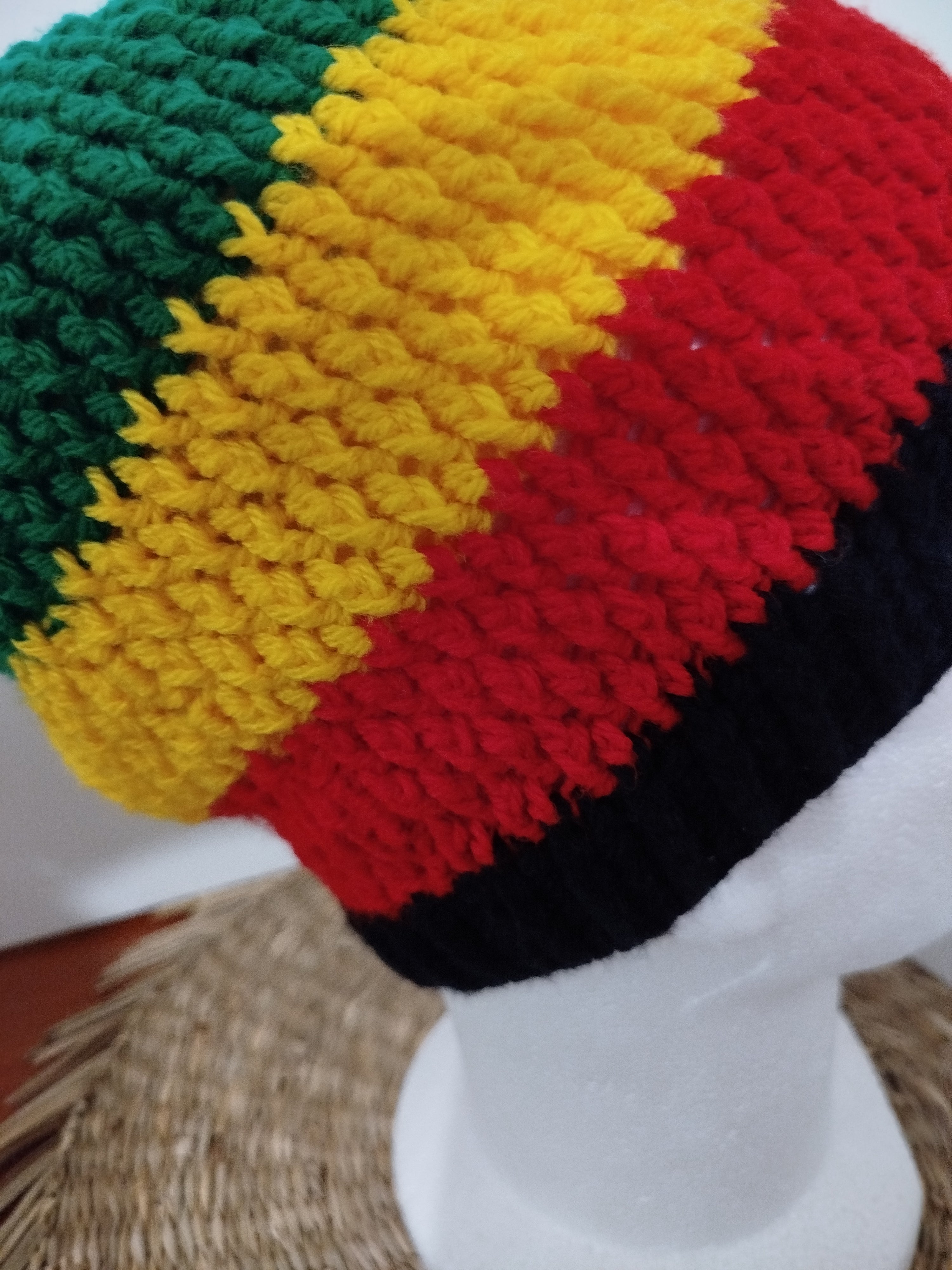 Bonnet crochet rasta