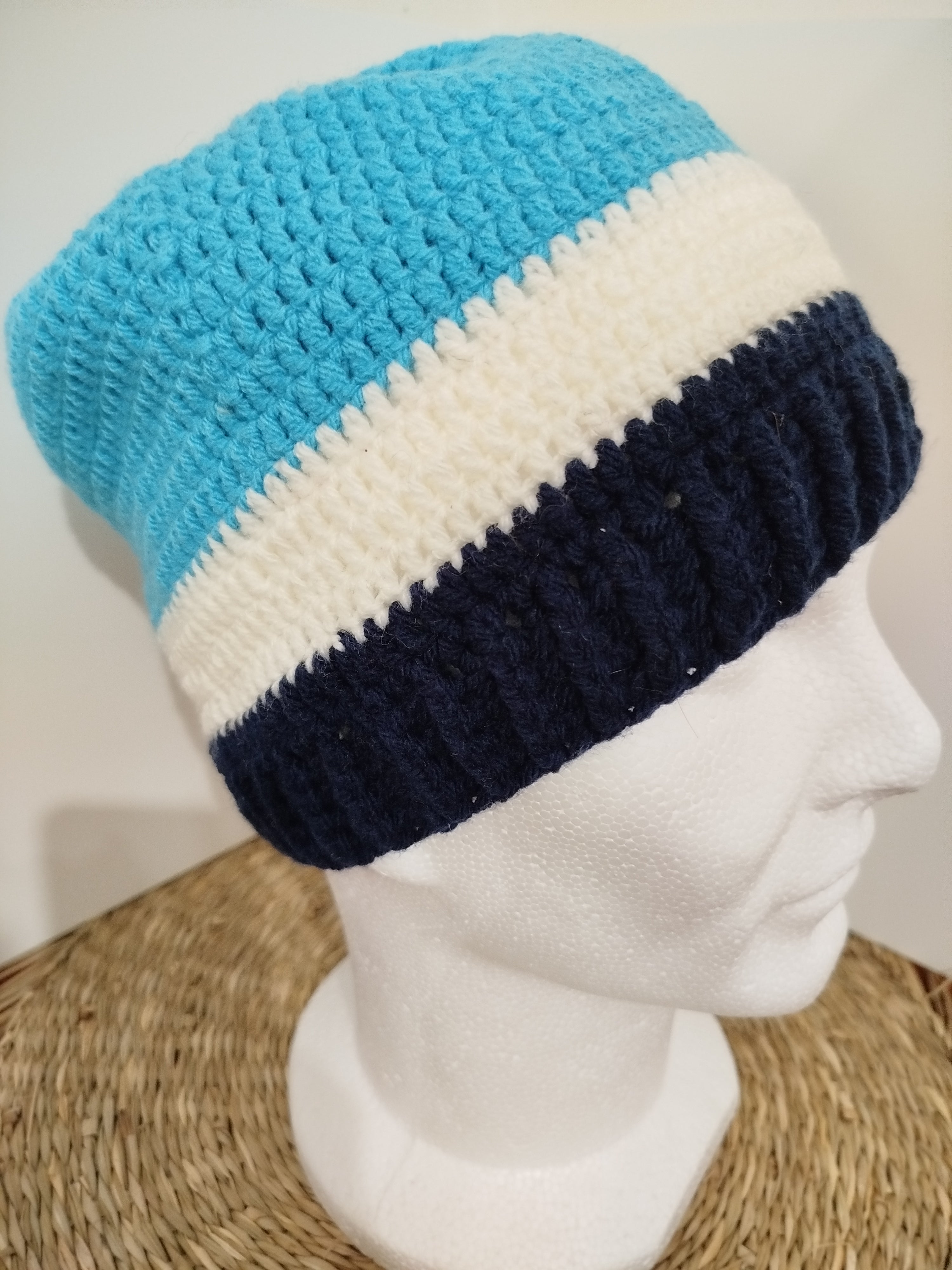 Bonnet tricolore bleu blanc