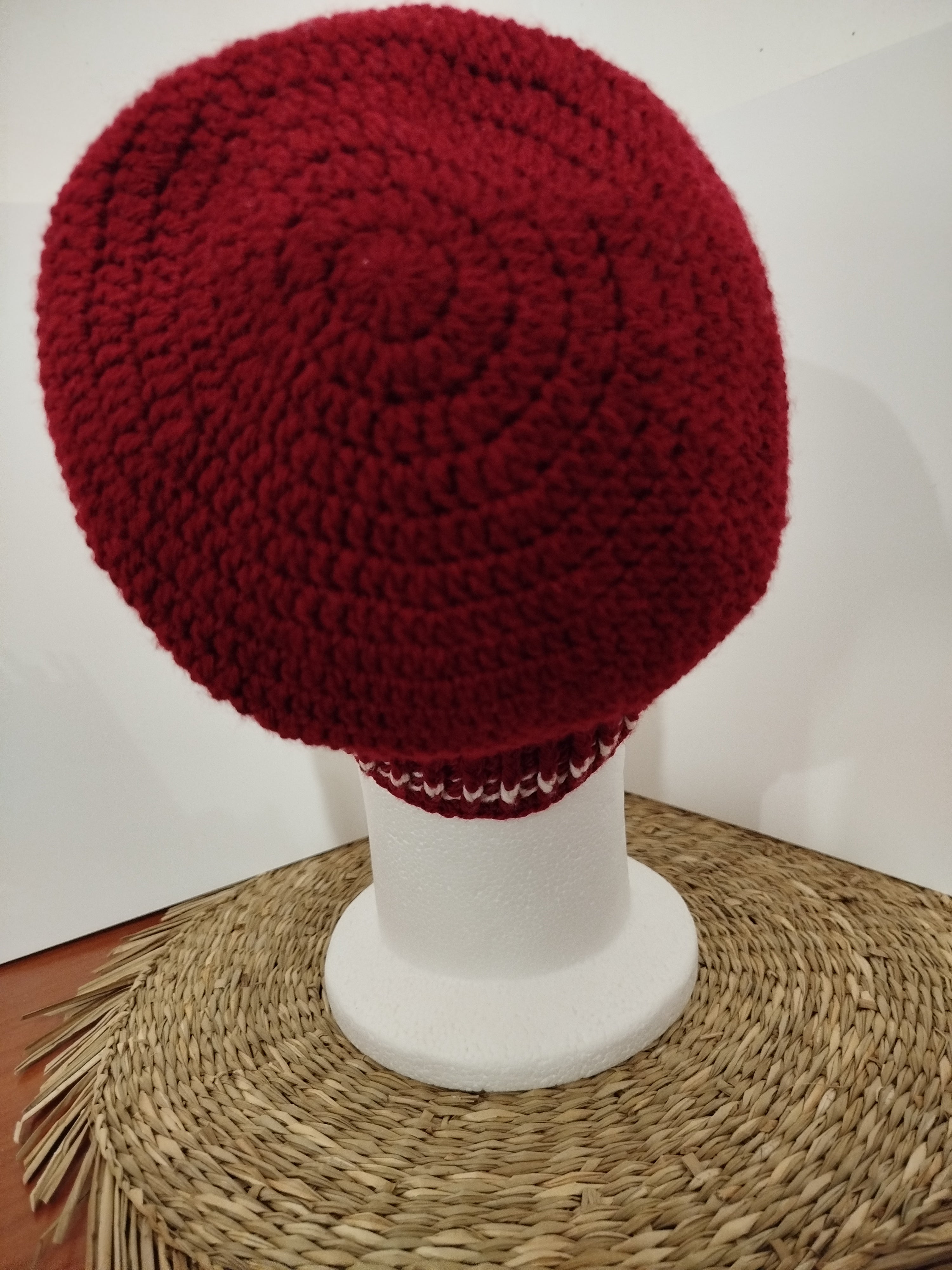 Bonnet Rouge et blanc