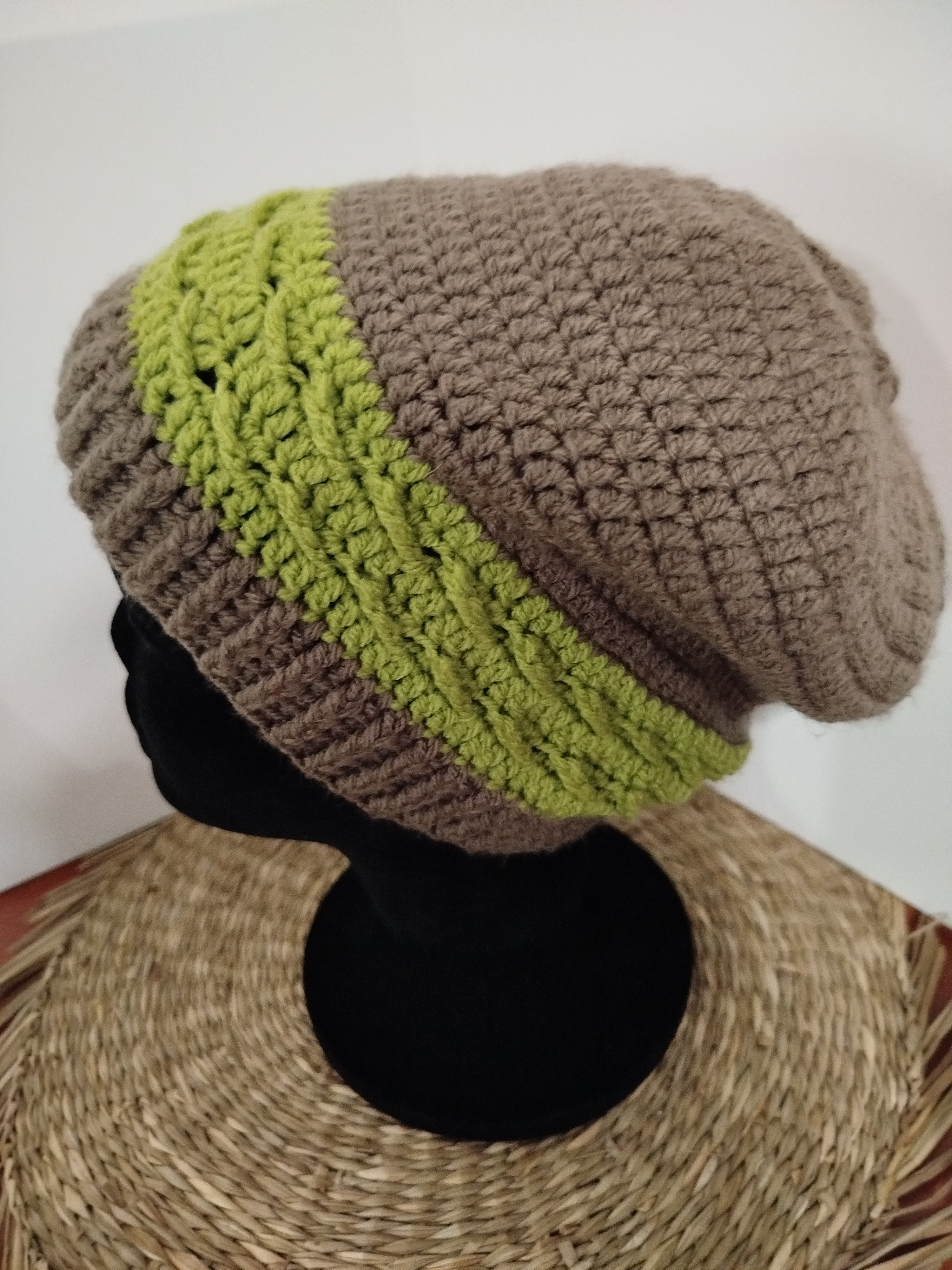 Bonnet bicolore pistache