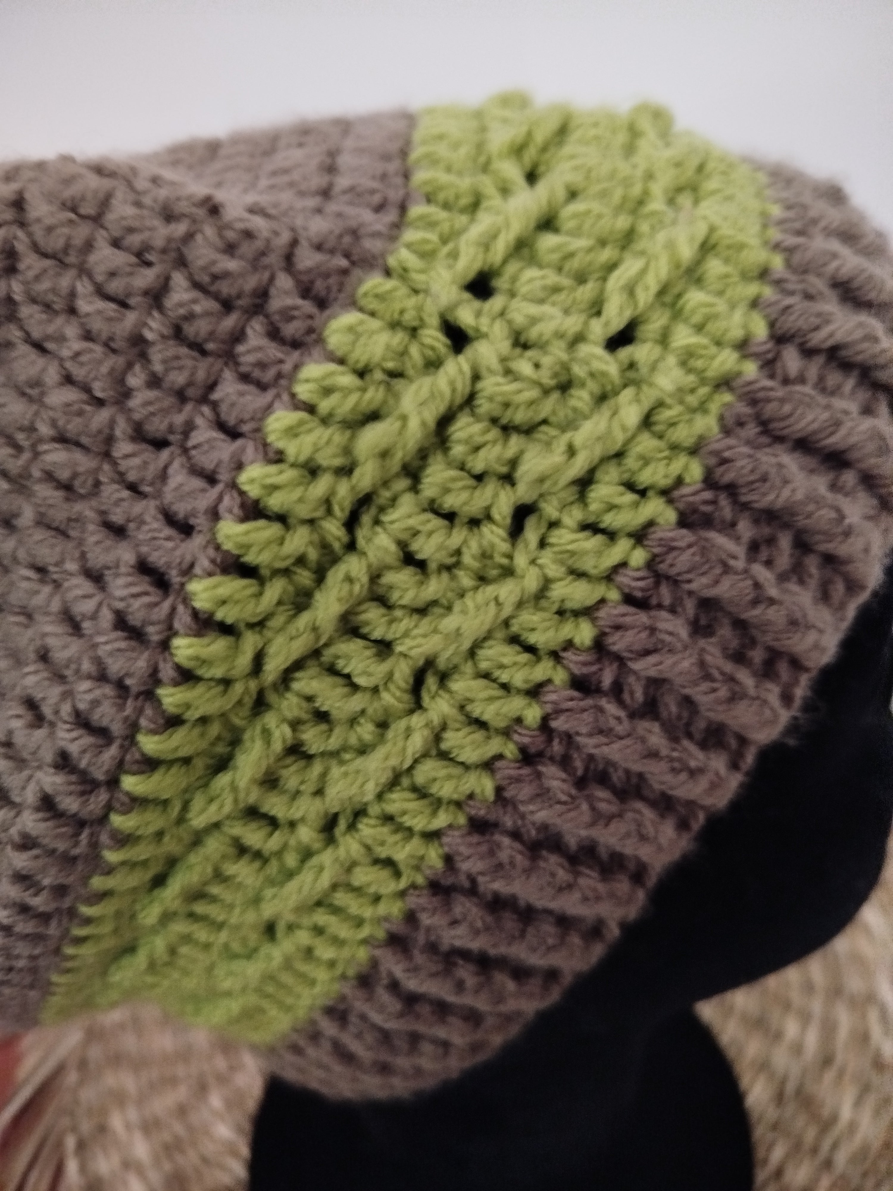 Bonnet bicolore pistache
