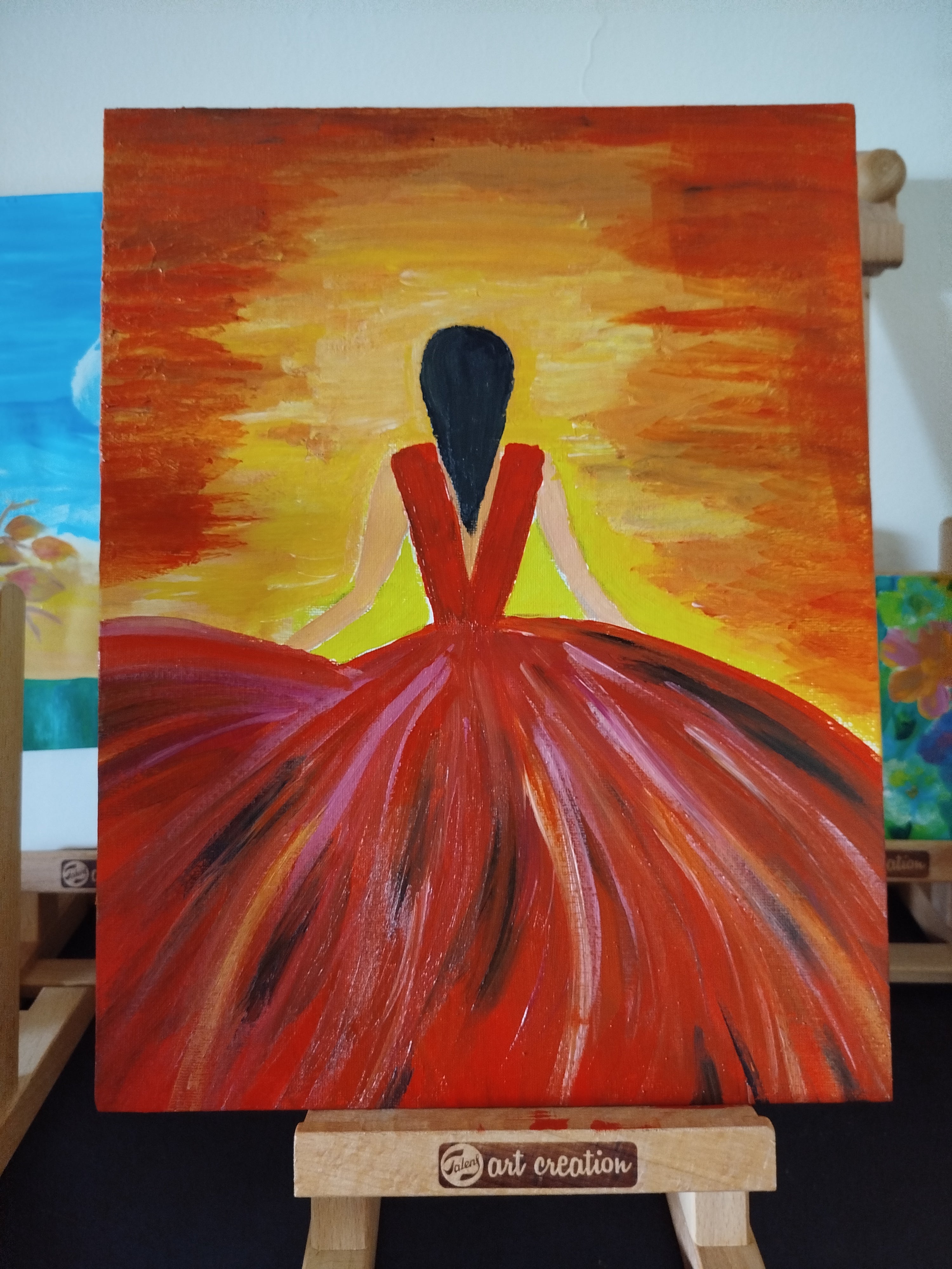Atelier Peinture La fille en rouge