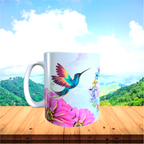 Mug Maman JTM Colibri et fleurs