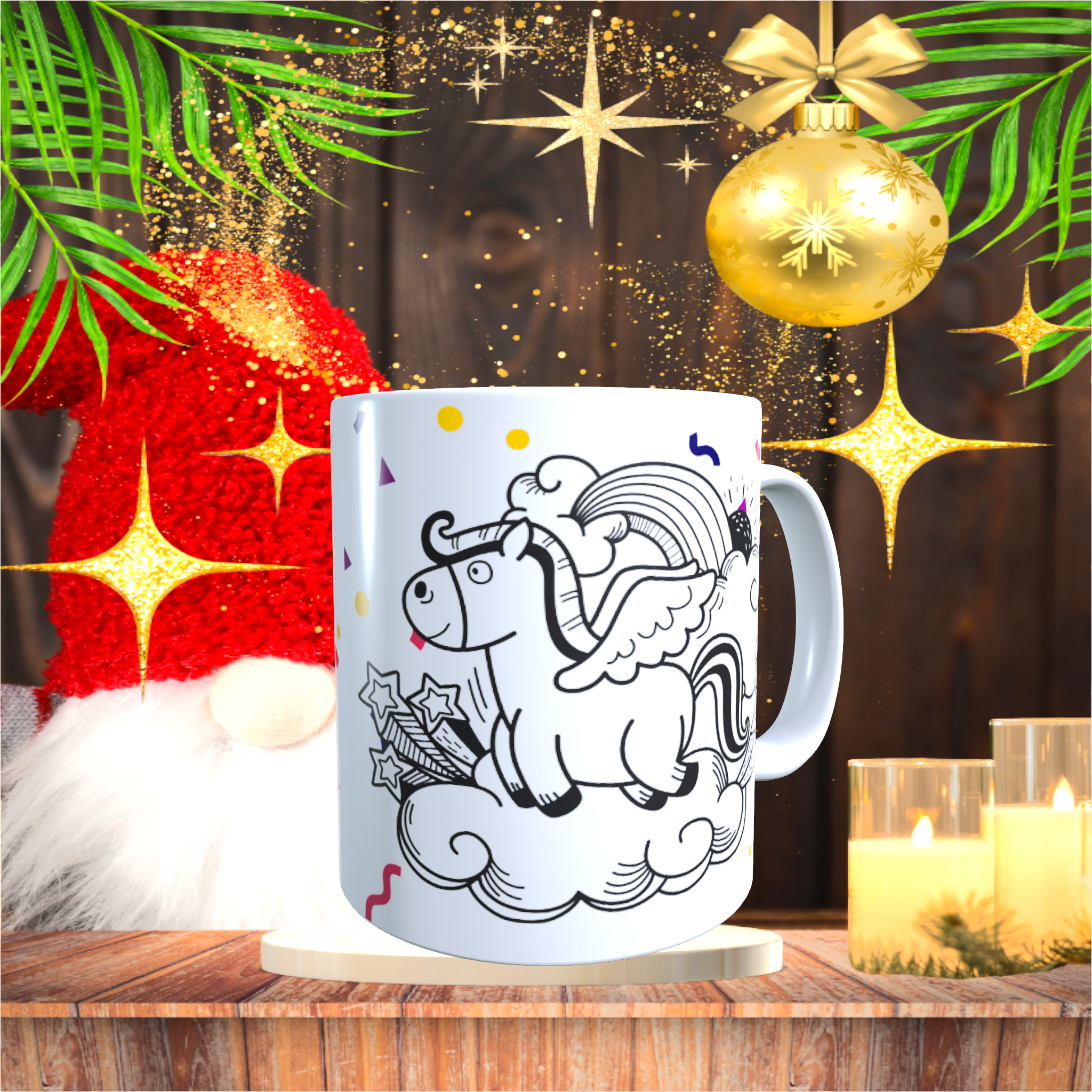 Coffret Loisirs - Mon mug à colorier Licorne