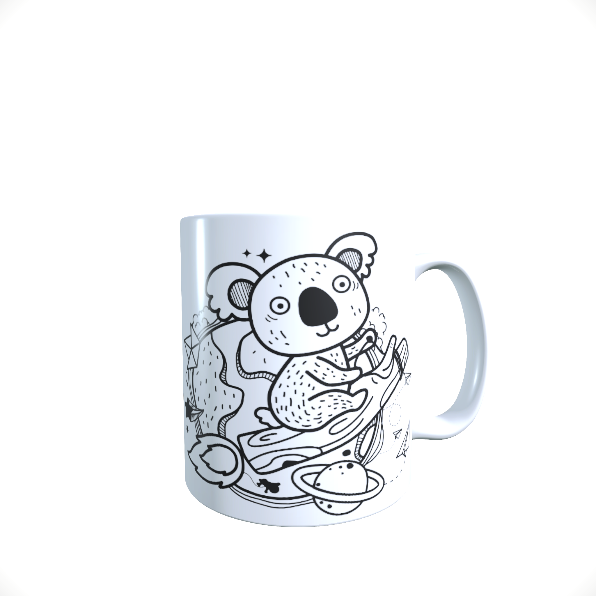 Coffret Loisirs - Mon mug à colorier Planète