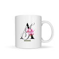 Mug Initiales et fleurs