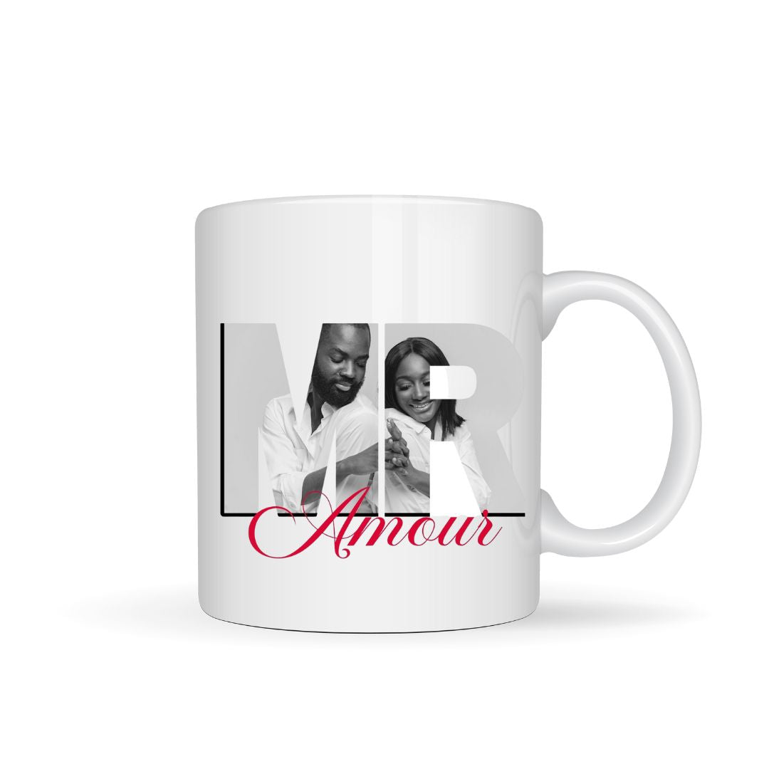 Mug Photo + Lettres + Amour