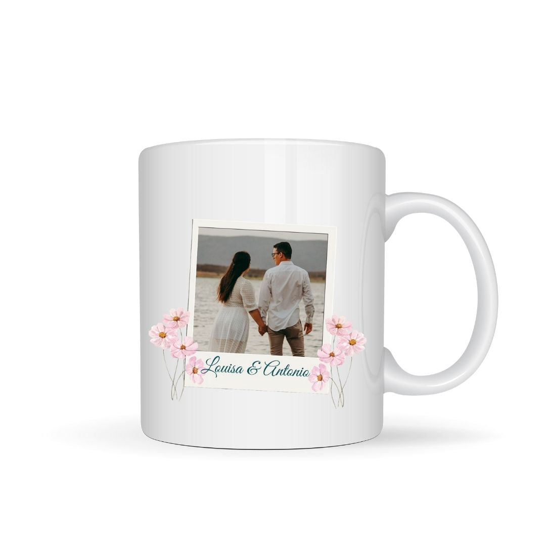 Mug Photo prénoms fleurs