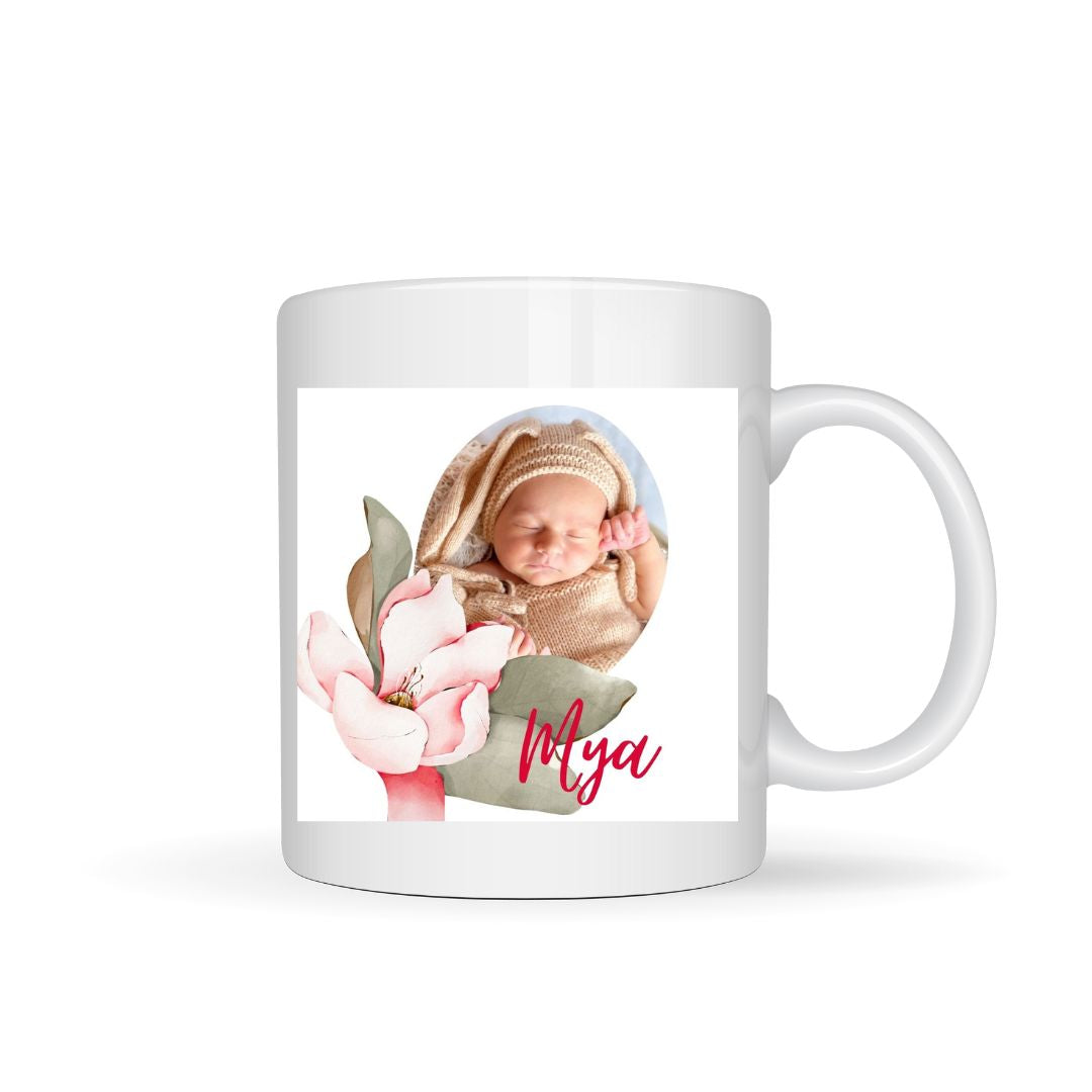 Mug Photo Fleur naissance