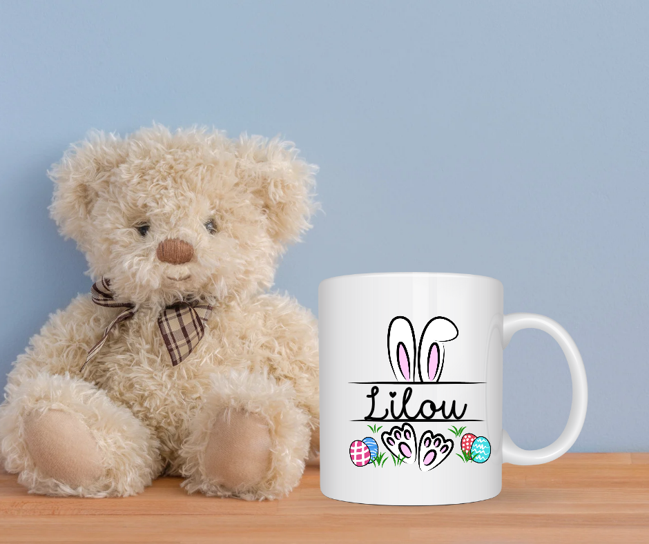 Mugs enfant lapinou à personnaliser