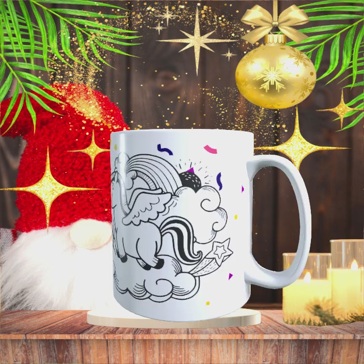 Coffret Loisirs - Mon mug à colorier Licorne