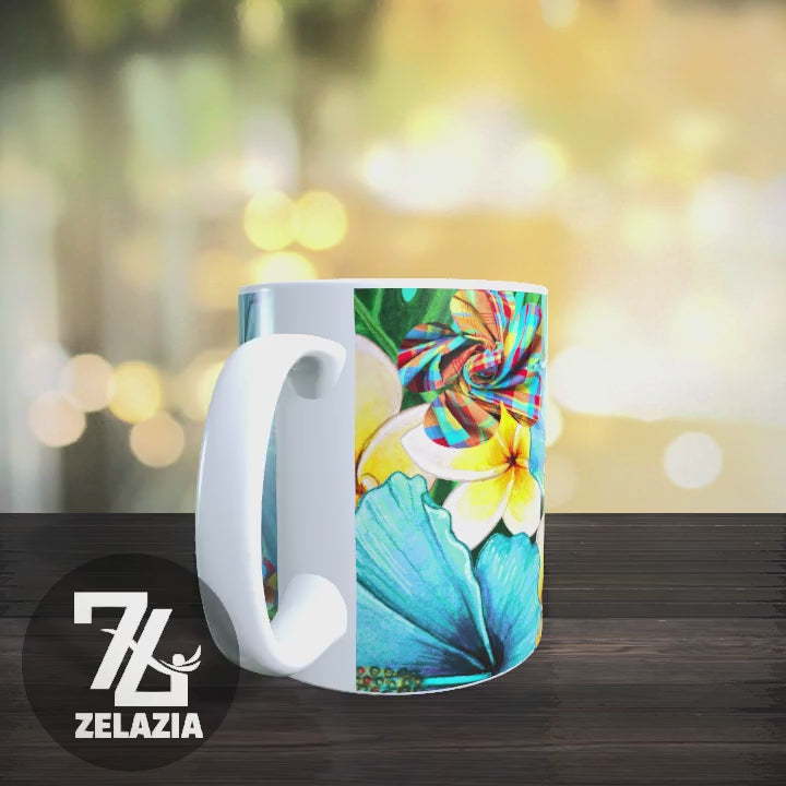 Mug Madras & fleurs