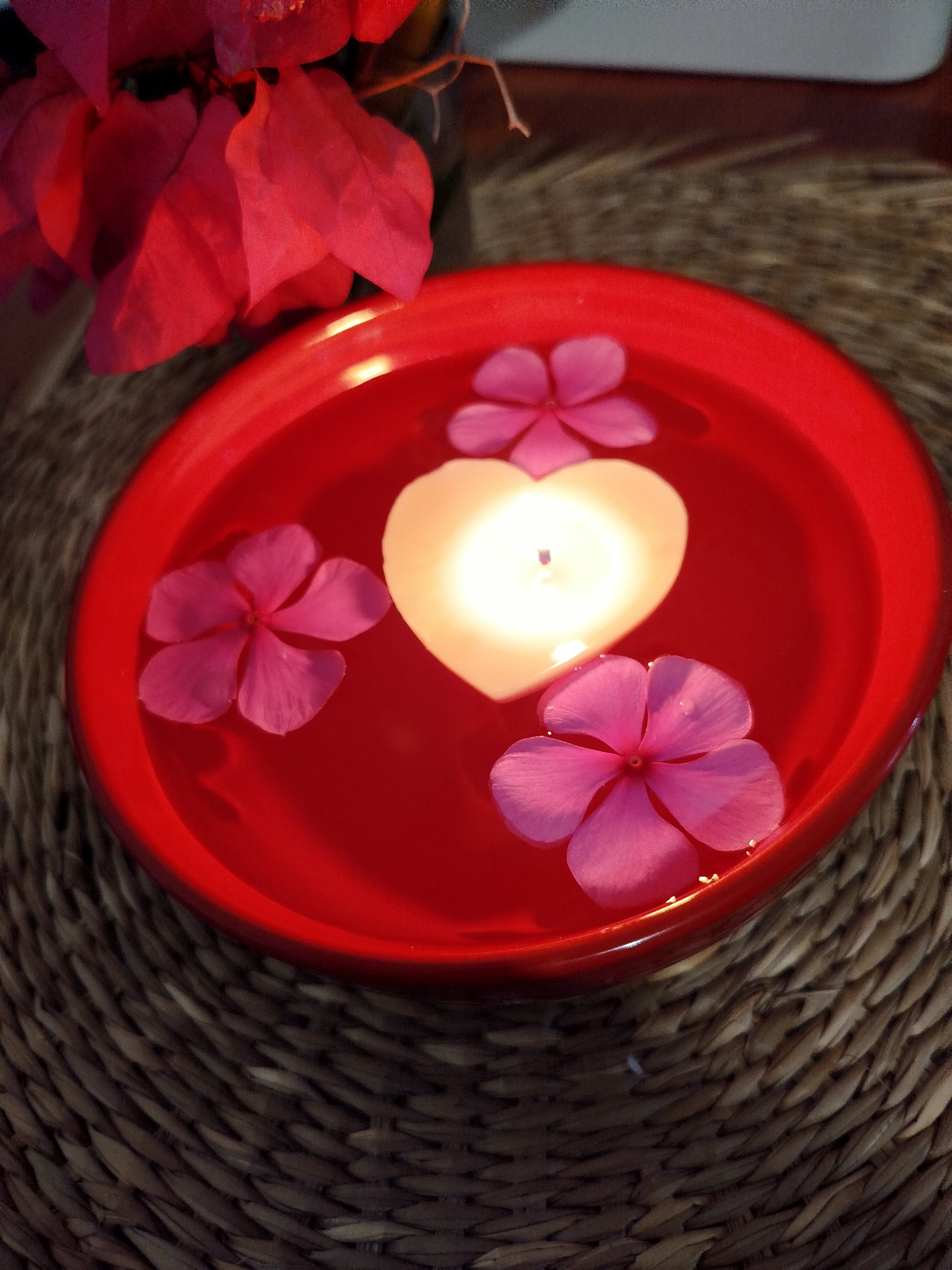 Bougies flottantes parfumées