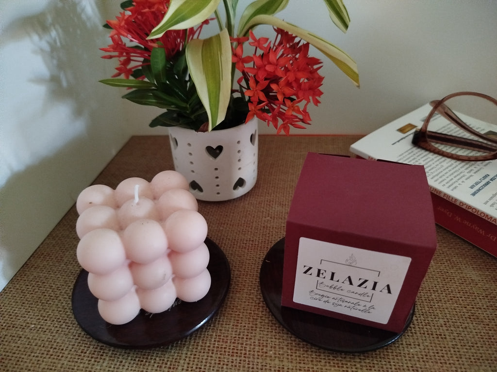 Bubble candle - Bougie carrée Bulles parfumée