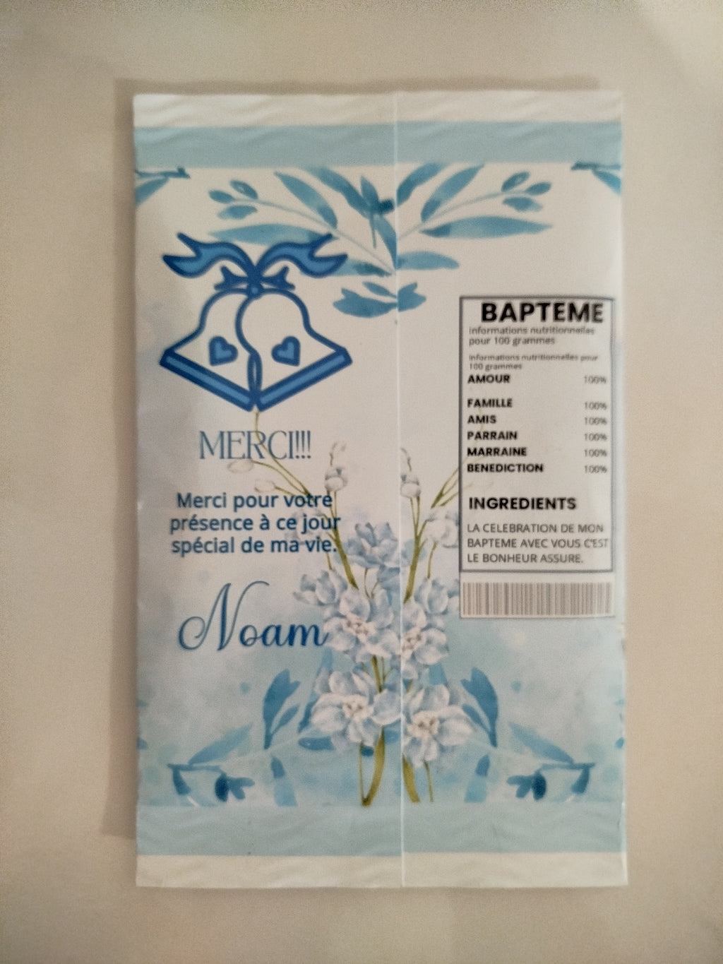 Chips Bags Baptême Garçon