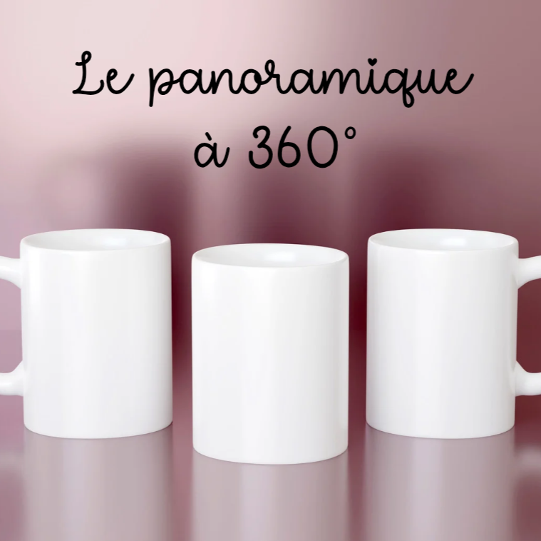 Mug panoramique 360° à personnaliser