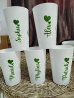 Gobelets blanc réutilisables