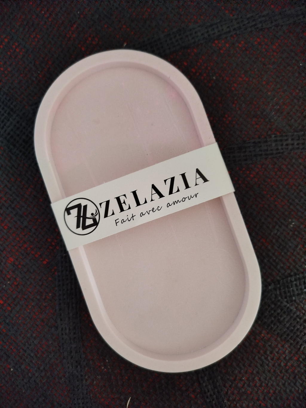 Plateau ovale en résine