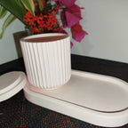 Pot & plateau en résine