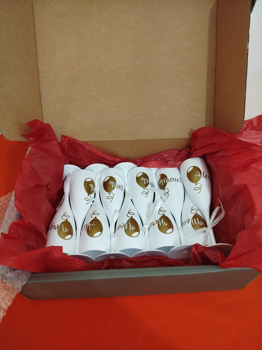 Flute réutilisable blanche personnalisée