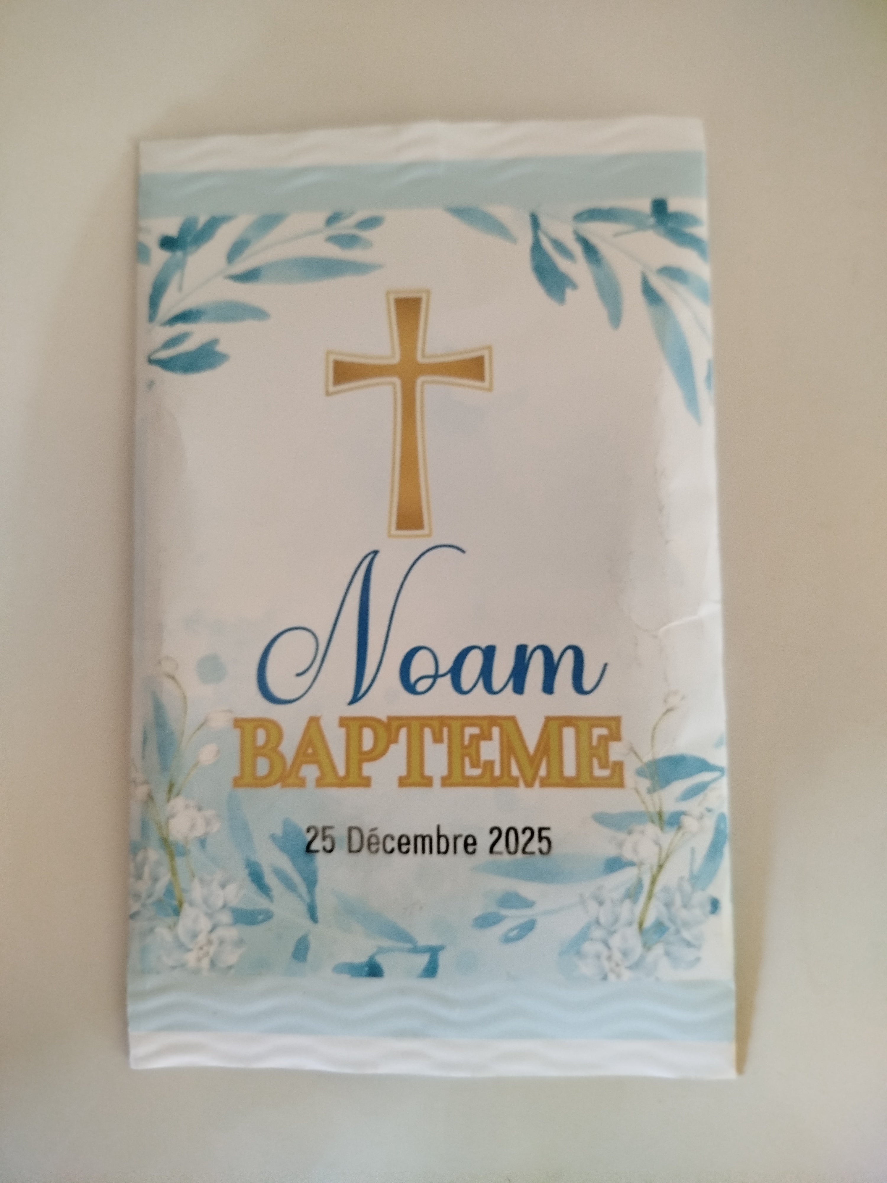 Chips Bags Baptême Garçon