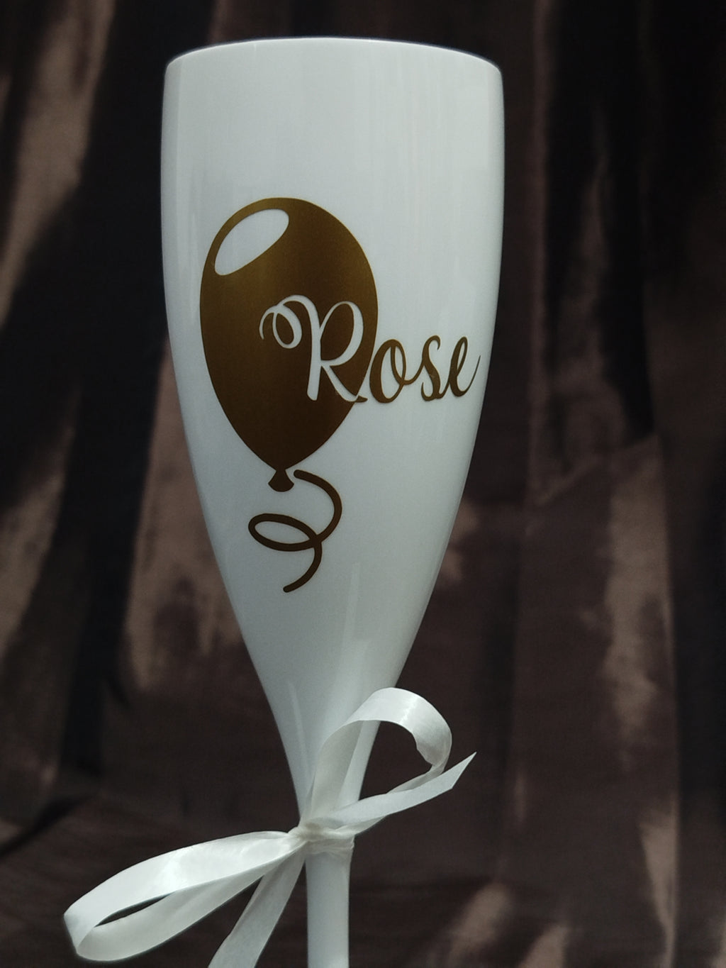 Flute réutilisable blanche personnalisée