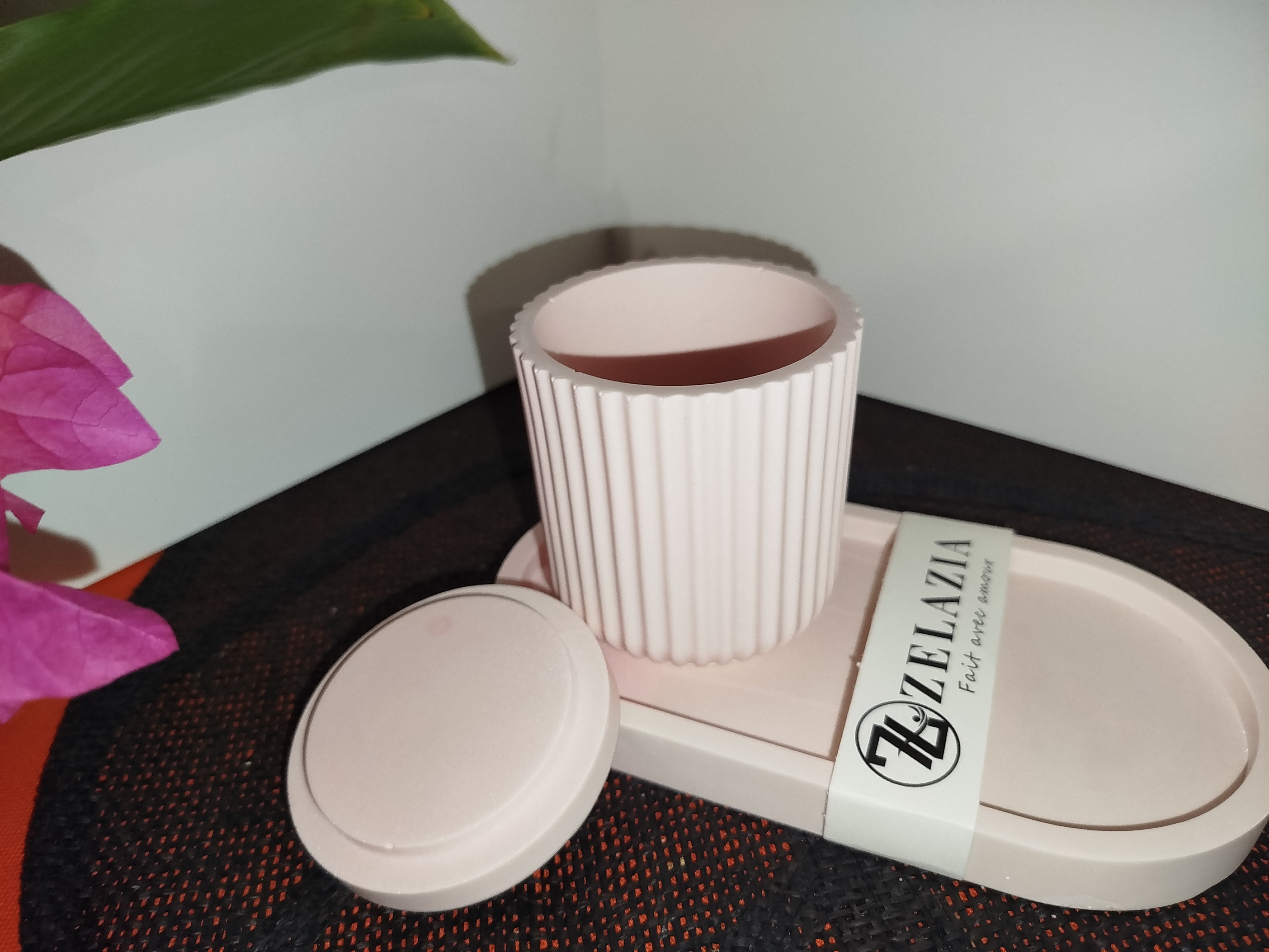 Pot & plateau en résine