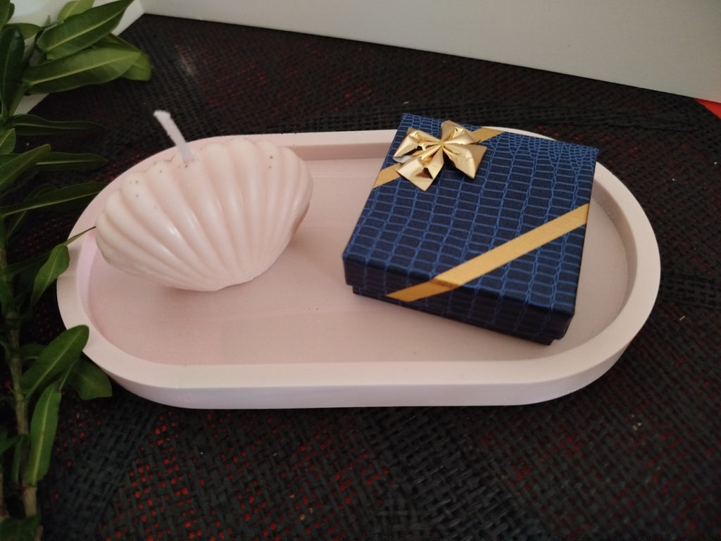 Plateau ovale en résine