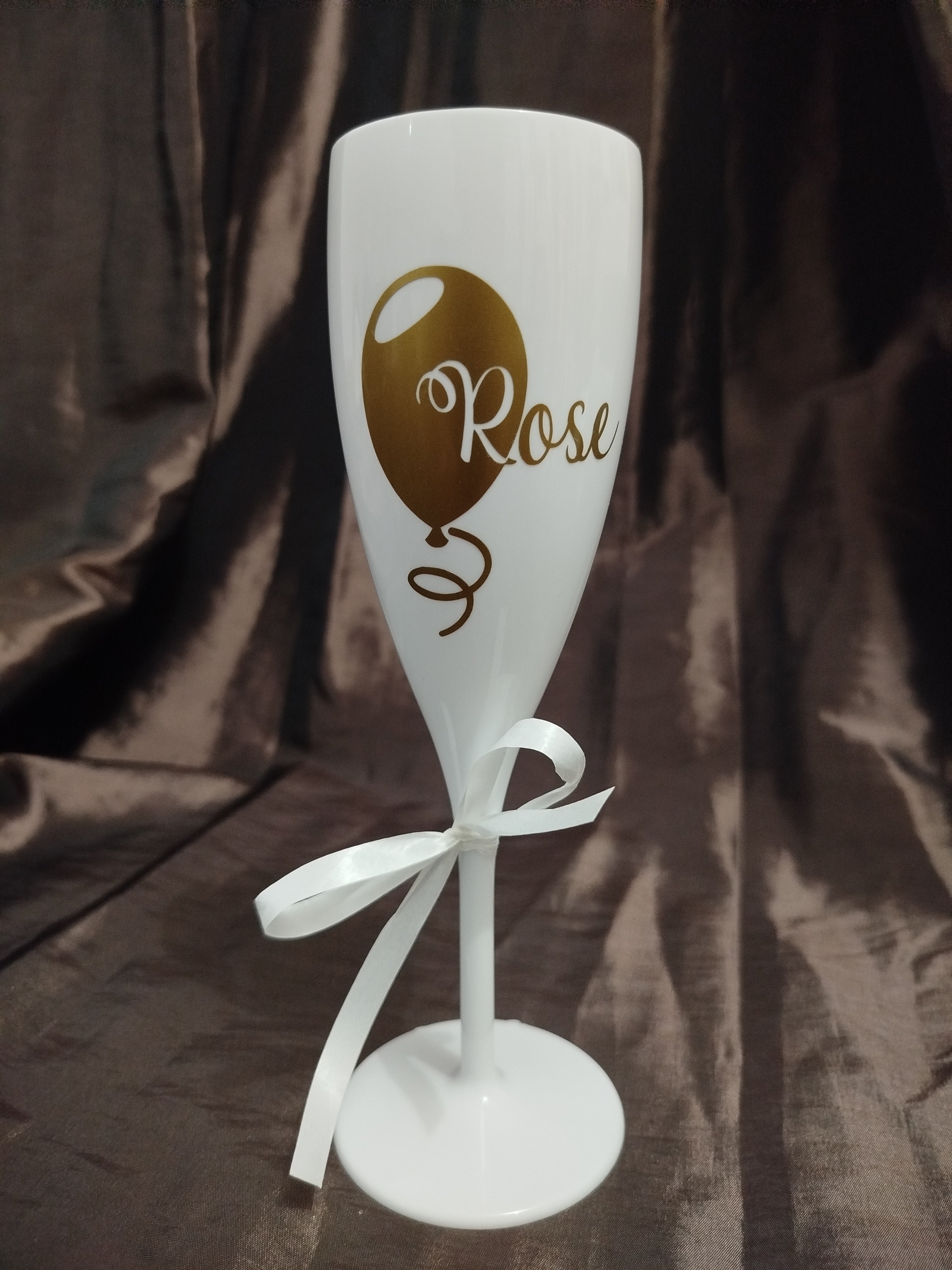 Flute réutilisable blanche personnalisée