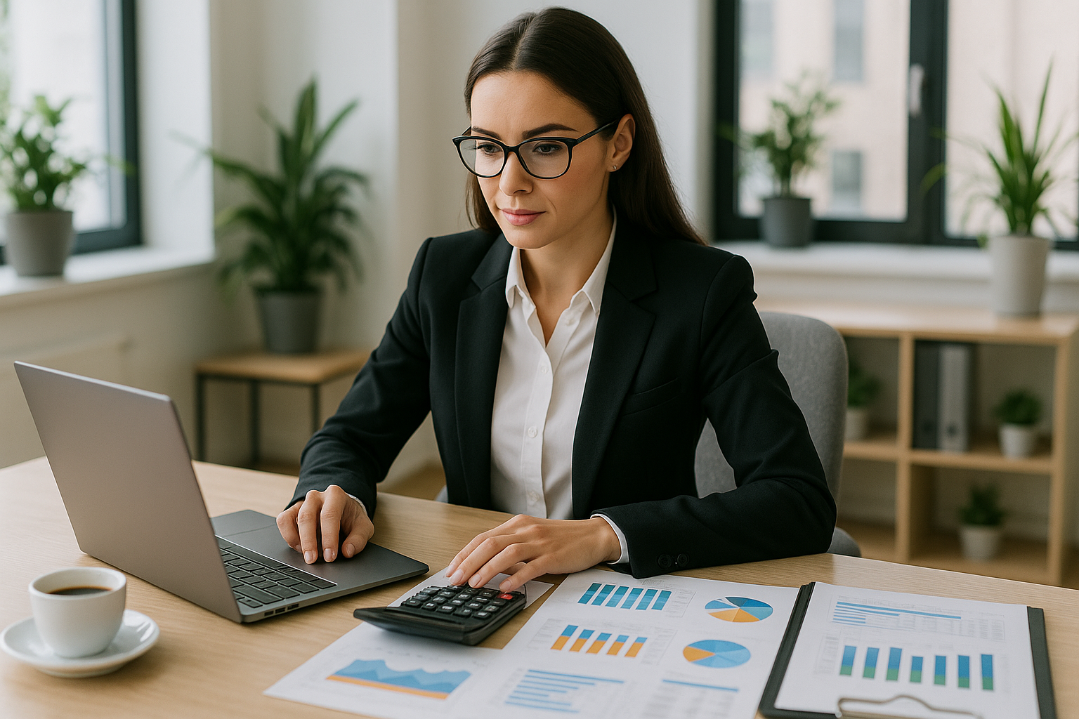 une image d'une secrétaire indépendante qui fait de la gestion d'entreprise 